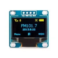 Display OLED 0.96" I2C 128X64 - Azul+Amarelo