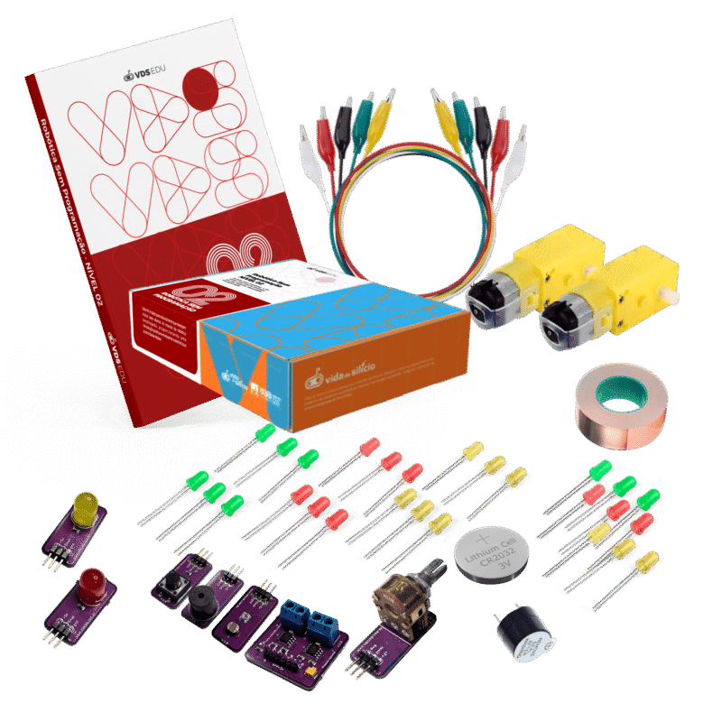 Kit Robótica Educacional Desplugada - Nível 2 - Motores, Luzes e Ação - Imagem 2