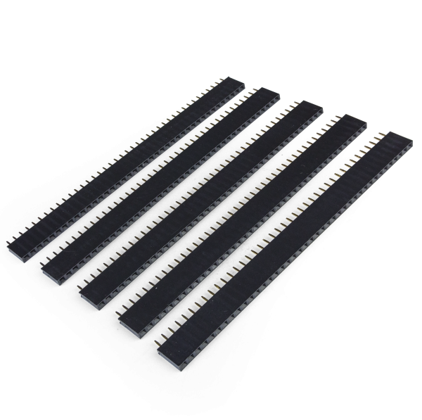 KIT 40x Soquete fêmea de Barra 1x40 pinos 180°